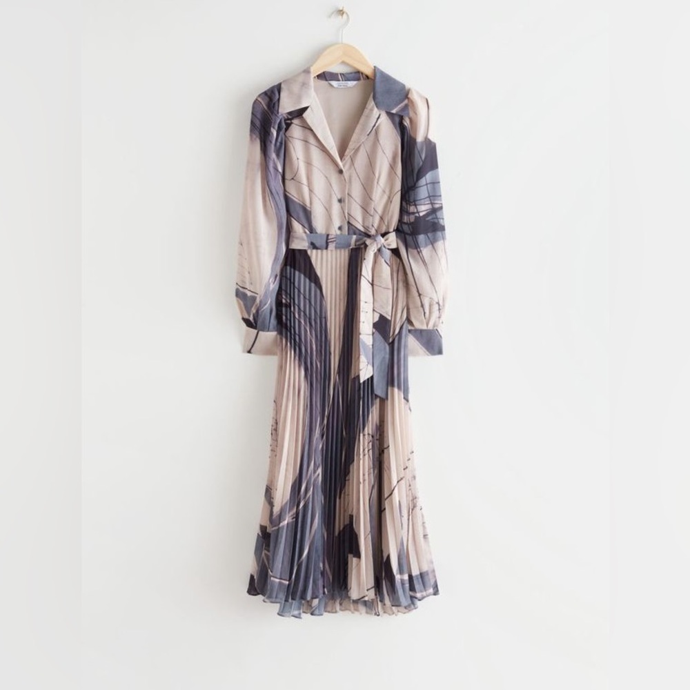 Printed Pleated Dress from & Other Stories